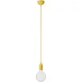 Creative Cables Med Bulb Silikon Fargerik Pendellampe Med Tekstilkabel