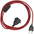 Creative Cables Snakebis E27 Lampeskjerm-kabelsett Med Lampeholder. Farget Stoffkabel Og 2-pin Plugg 1.8 M