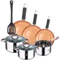 San Ignacio Rustfritt Stål Batteri Mer Sett Med Panner Og Slisset Spatel 16/18/20 Cm 18/22/26 Cm 5 Stykker