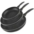 Supreme Aluminiumsstein Stekepanne Sett 3 Stykker