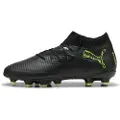 Puma FUTURE 8 PRO FG/AG Football Boots Youth, Shoes, Black/Fizzy Light/Green Terrain, 31
