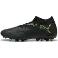 Puma FUTURE 8 MATCH MG Football Boots Unisex, Shoes, Black/Fizzy Light/Green Terrain, 43