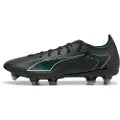 Puma ULTRA 6 MATCH MxSG Football Boots Unisex, Shoes, Black/Fizzy Light/Green Terrain, 40