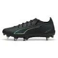 Puma ULTRA 6 ULTIMATE MxSG Football Boots Unisex, Shoes, Black/Fizzy Light/Green Terrain, 41