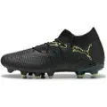 Puma FUTURE 8 MATCH FG/AG Football Boots Women, Shoes, Black/Fizzy Light/Green Terrain, 40