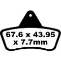 EBC Fa-tt Series Carbon Fiber Offroad Fa271tt Bremseklosser