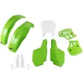 Ufo Kawasaki Kx 500 1993-1995 Kakit187f-999 Fork Protectors & Plastsett