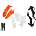 Ufo Ktm Exc/exc-f 2017-2019 Ktkit518f-999w Fork Protectors & Plastsett