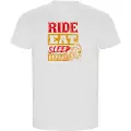 Kruskis Ride Eat Sleep Repeat Eco Kortarmet T-skjorte