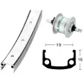 Exal Aluminium Wheel Dynamo Shimano Dh3n31 Forhjul