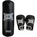 ASG Junior Boxing Bag - 15 Kg. (Gloves + Bag) Black/White