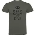 Kruskis Keep Calm And Dive Kortarmet T-skjorte