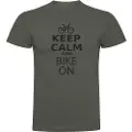 Kruskis Keep Calm And Bike On Kortarmet T-skjorte