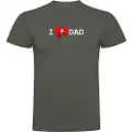 Kruskis I Love Dad Kortarmet T-skjorte