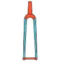 RideWrap Road & Gravel Fork Rammesikringsklistremerker