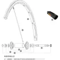Mavic R-sys/ksyrium Sl/sls 2013 Forhjulsaksel