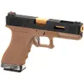 WE G-force 17 Bk Gold Gbb Airsoft-pistol