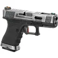 WE G-force 19 Sv Silver Barrel Metal Version Gbb Airsoft-pistol