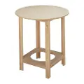 Wellhome Rundt Rullebord Med Bøkstruktur Uten Lakk 70x70x75cm