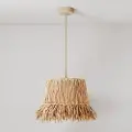 Creative Cables With Bulb Honolulu With Raffia Shade Hengelampe