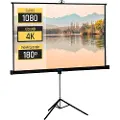 Iggual 200x200 Cm 112´´ Prosjektorlerret Med Stativ