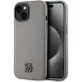 DKNY Pu Leather Stack Logo Magsafe Iphone 15 Telefondeksel