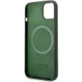 GUESS Guhmp13msbpla Iphone 13.14.15 6.1 Zielonykhaki Silicone Plate Telefondeksel