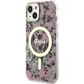 GUESS Guhmp14mhcfwsp Iphone 14 Plus 15 Plus 6.7 Flower Telefondeksel