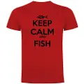 Kruskis Keep Calm And Fish Kortarmet T-skjorte
