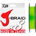 Daiwa J-braid 8b Flettet Fiskesnøre 300 M
