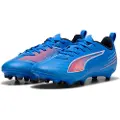 Puma ULTRA 6 PLAY FG/AG Football Boots Youth, Shoes, Ultra Blue/White/Glowing Red, 38