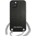 Karl Lagerfeld Klhcp13mpmk Iphone 13.14.15 6.1 Leather Textu And Chain Telefondeksel