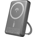 Dudao Powerbank 10000 mAh PD 22,5 W med MagSafe og stativ – Grå