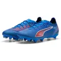 Puma ULTRA 6 PRO FG/AG Football Boots Unisex, Shoes, Ultra Blue/White/Glowing Red, 41