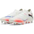 Puma FUTURE 8 MATCH MxSG Football Boots Unisex, Shoes, White/Black/Glowing Red, 42.5