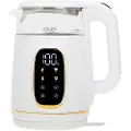 Adler Electric kettle glass with LED display & temperature regulation 1,7L