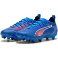 Puma ULTRA 6 PRO FG/AG Football Boots Youth, Shoes, Ultra Blue/White/Glowing Red, 37.5