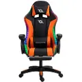 Powergaming Led Rgb Gamingstol Med Fotstøtte