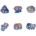 Megahouse Idolmaster Shiny Colors Volum 2 Gummianheng I Blandet Utvalg 6 Cm 6 Enheter