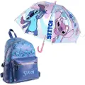 Cerda Group Lær Stitch Uformelt Sett Med Imitert Skinn Ryggsekk Og Bobleparaply Med Trykk Og Manuell åpning