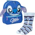 Cerda Group Stitch Designsett Med Liten Skolesekk Og Stripete Sokker