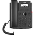 Fanvil X301P, IP-telefon, Sort, Kablet håndsett, Bord/Vegg, Linux, 2 linjer