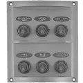 PLASTIMO 175532 Panel Med 6 Spakerbrytere