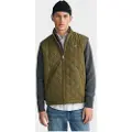 Gant for man. 7006341 Quilted Windcheater Vest green (S), Casual, Recycled Polister, Sustainable