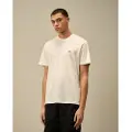 C.P. Company for man. 19CMTS132A006374G T-shirt 30/1 white logo (XL), Casual, Cotton, Short sleeve