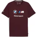 Puma BMW M Motorsport Essentials Logo Tee Men, Clothing, Ruby Shimmer, L