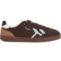 Pepe Jeans for man. PMS000009 Ball Mix Leather Sneakers brown (42), Flat, Laces, Casual