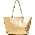 Pepe Jeans for woman. PL031660 Gold Audrey Glimmer handbag (OSFA), Casual, Polyurethane