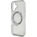 GUESS GUHMP16SHFWFCK iPhone 16 6.1 czarny/black hardcase IML Flowers Wreath MagSafe