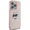 Karl Lagerfeld Klhcp14xhklpchp Iphone 14 Pro Max 6.7 Iml Choupette Head&monogram Telefondeksel